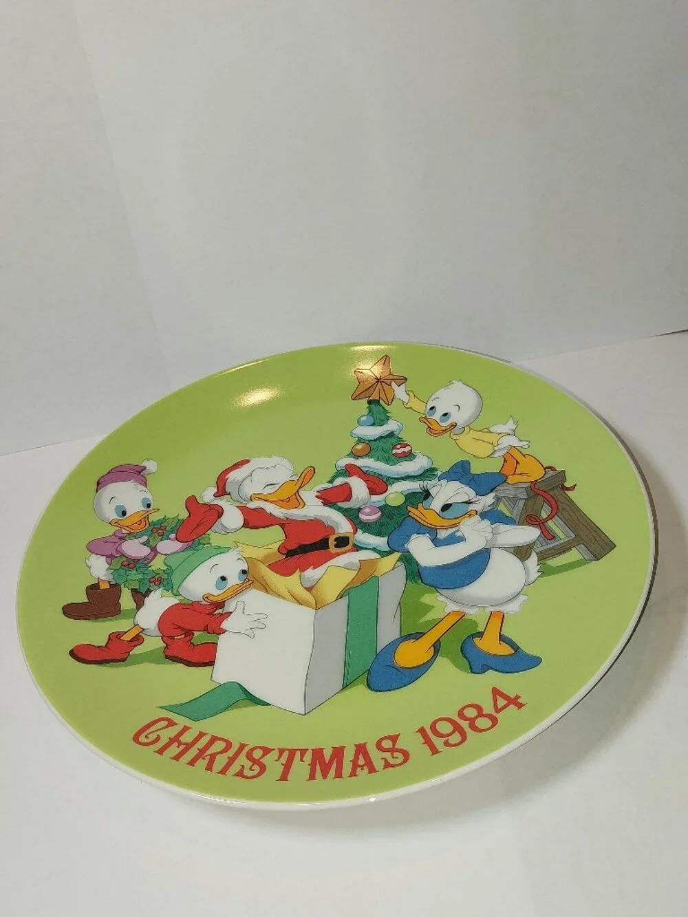 Vintage Disney Christmas 1984 Donald Duck's 50th Birthday Limited Edition Plate